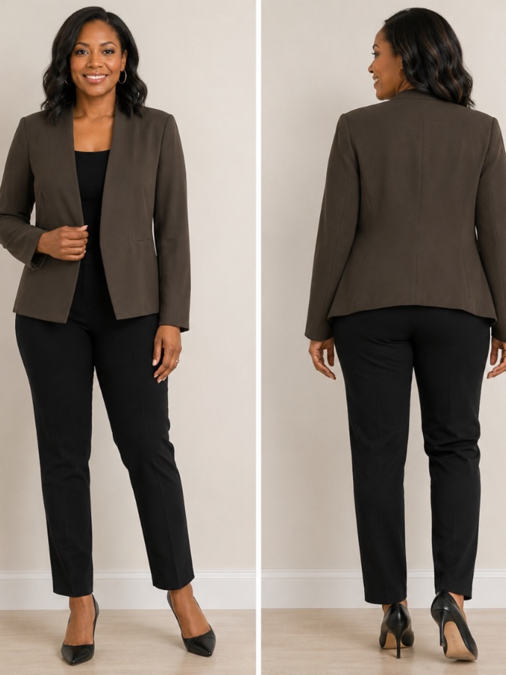 💚Nine West Open Front Blazer